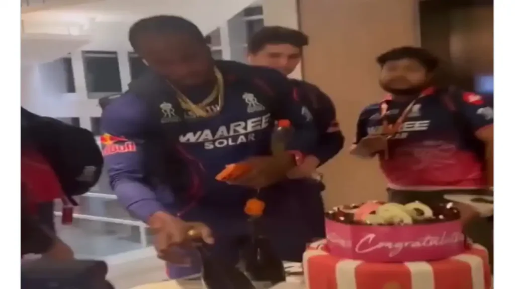 Jofra Archer Stuns Fans with Unique Champagne Bottle Heist during Rajasthan Royals’ Win vs Mumbai Indians