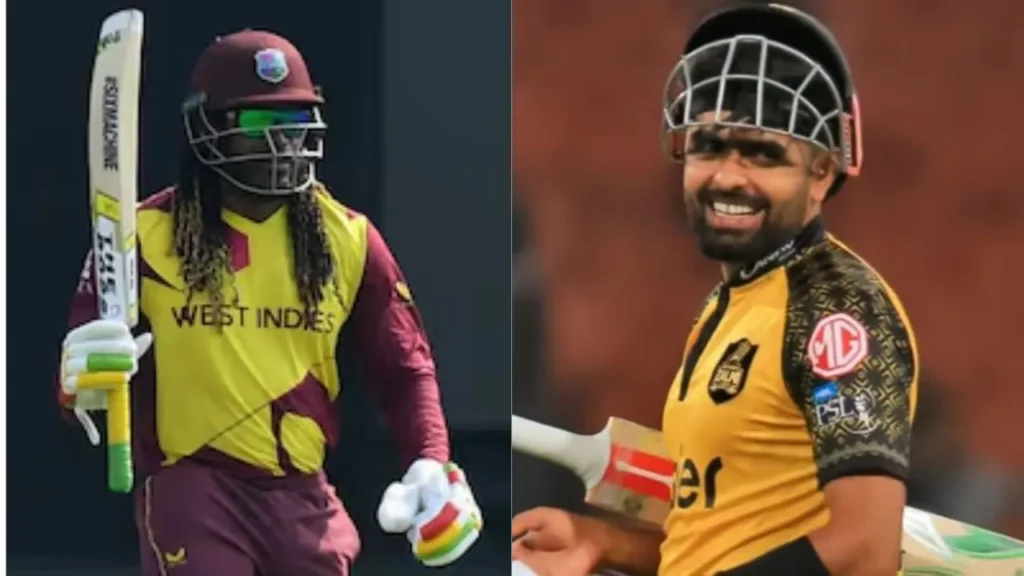Chris Gayle and Babar Azam