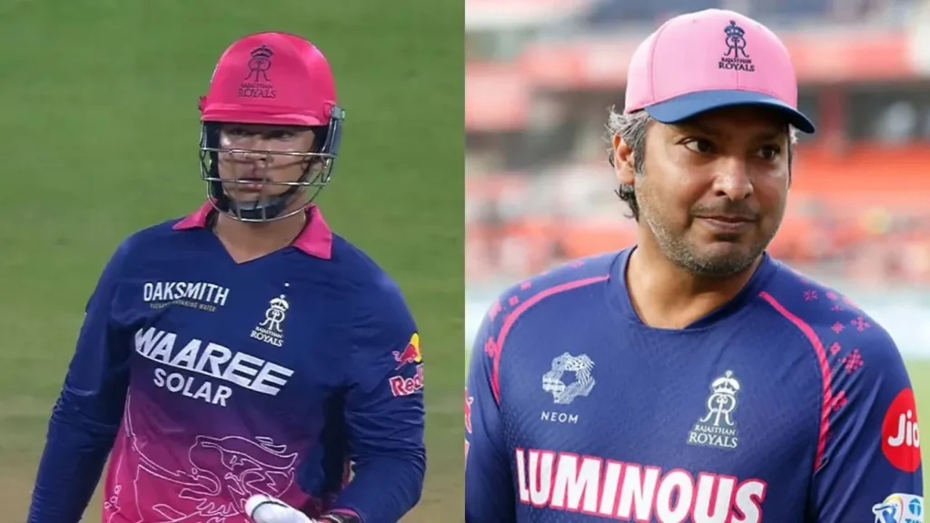 Vaibhav Sooryavanshi and Kumar Sangakkara