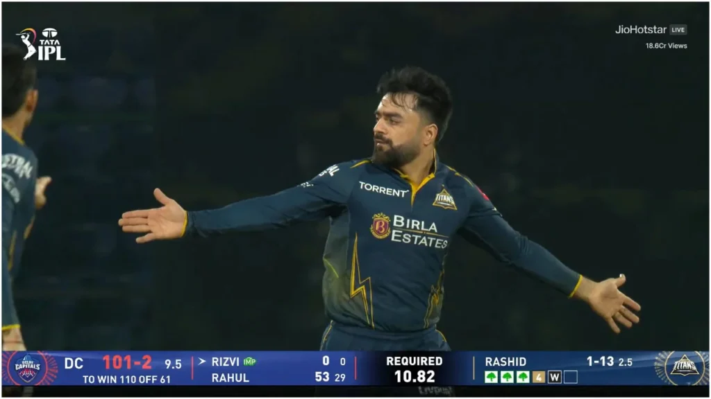 Rashid Khan Strikes: Delhi Capitals vs Gujarat Titans IPL 2026 Match Turns Intense