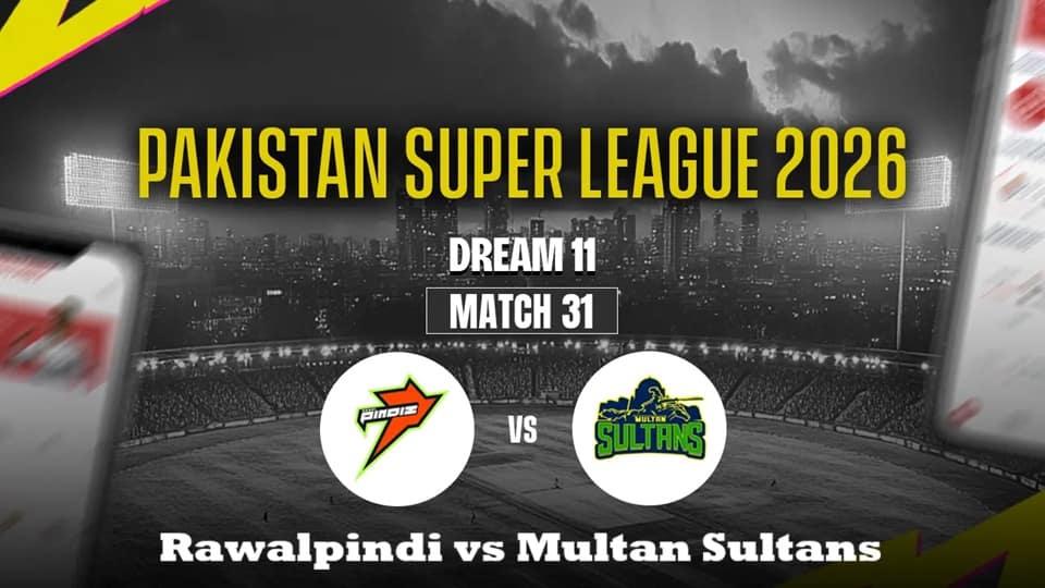 [CRK] PSL 2026 Match 31: Rawalpindiz vs Multan Sultans – Dream11 Prediction & Fantasy Tips