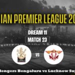 RCB vs LSG IPL 2026 Match 23 Preview